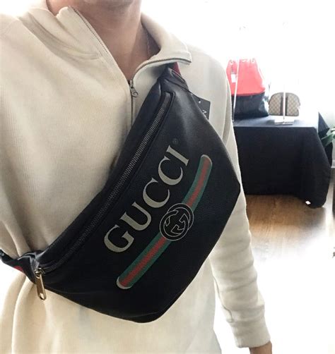 gucci fanny pack mens cheap|Gucci belt bag for men.